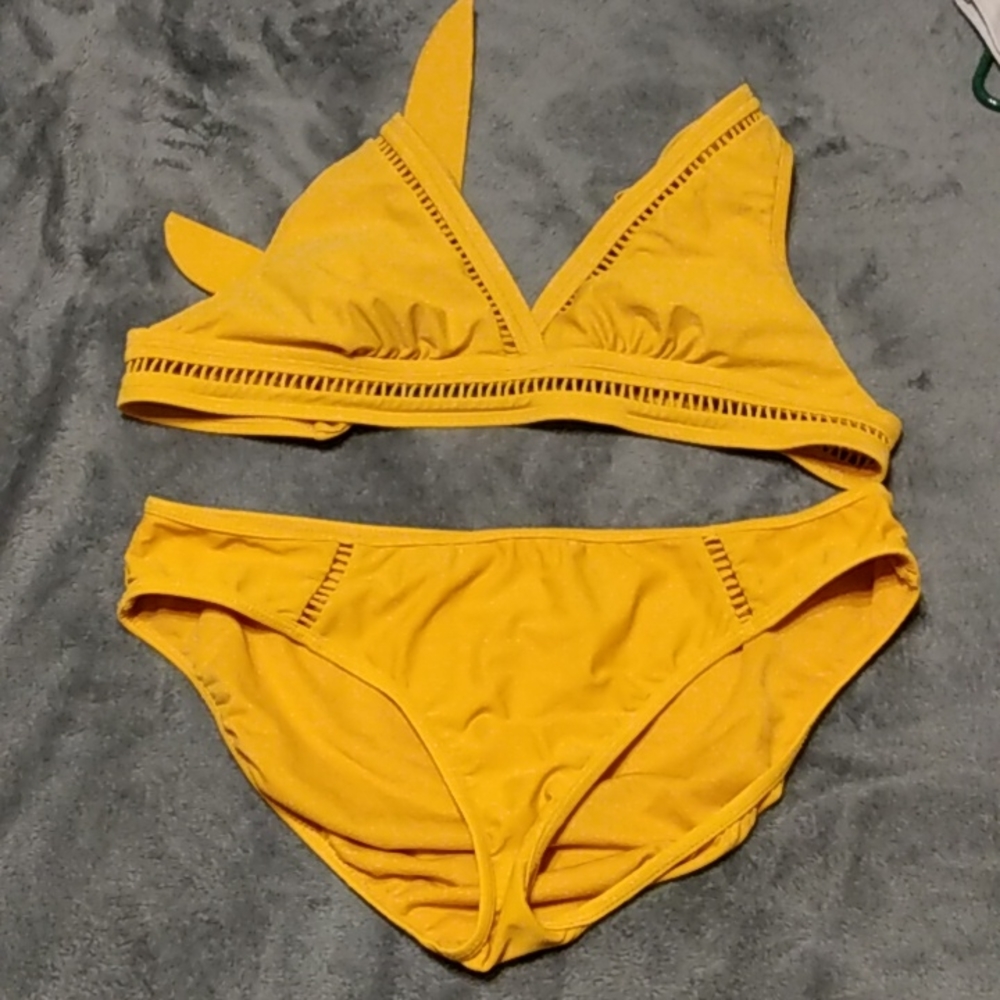 Yellow Bikini Swimwear Size M